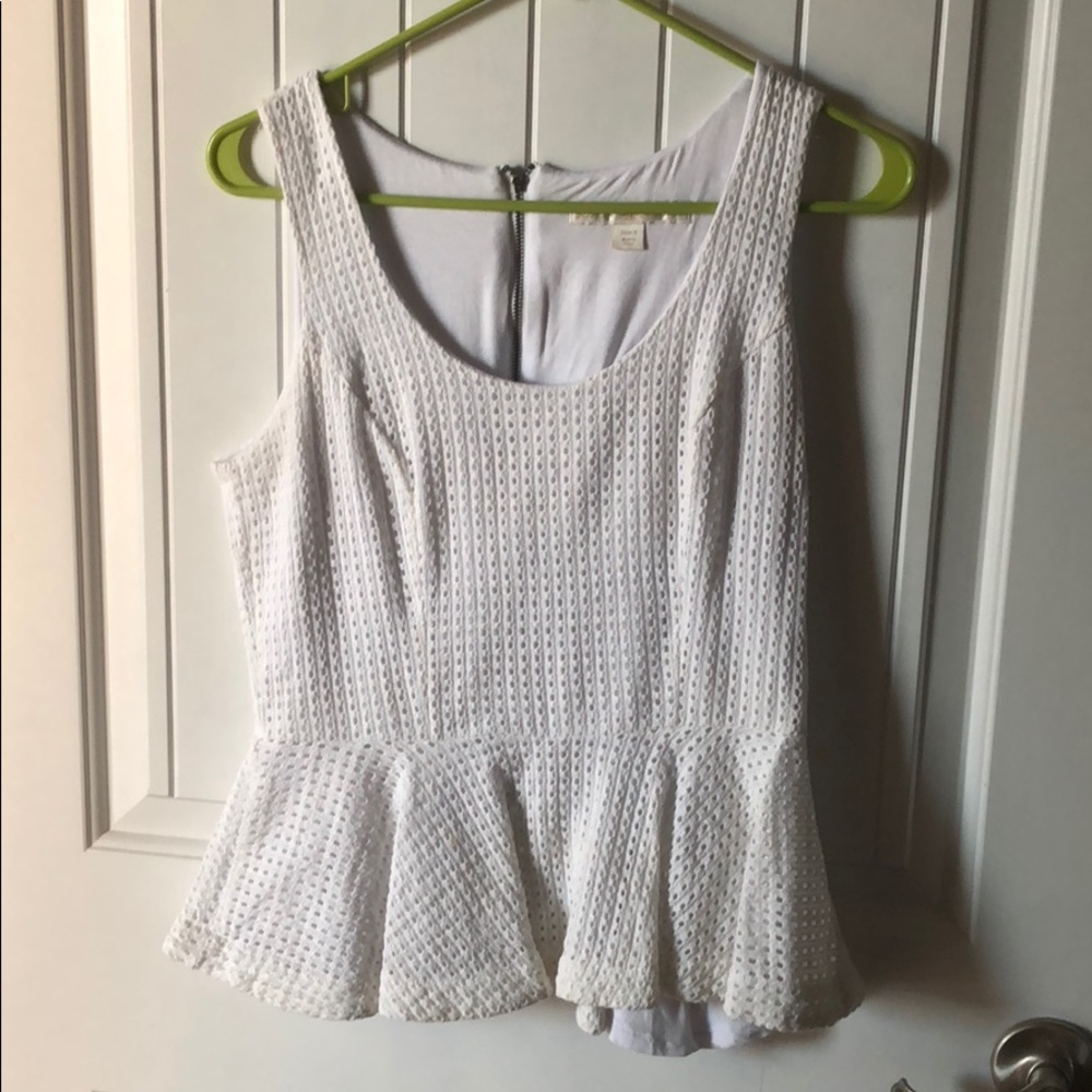Peplum tank top